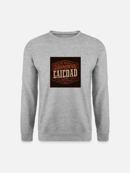 Lacidad - Unisex Pullover - Weißgrau meliert