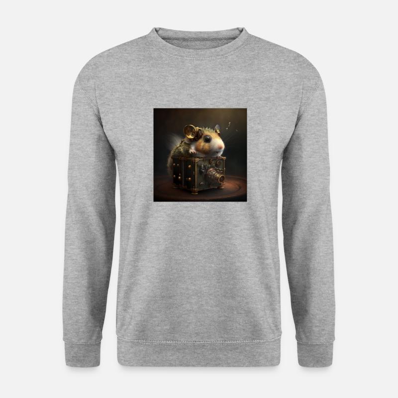 Fotograf - Unisex Pullover - Weißgrau meliert