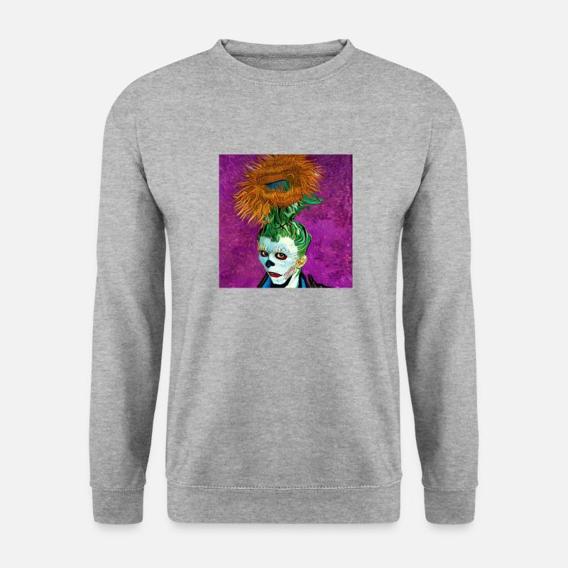 Van Gogh Kunst - Unisex Pullover - Weißgrau meliert