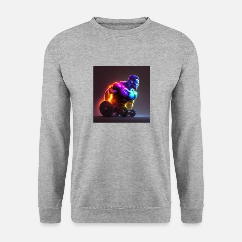 AreyouHulk - Unisex Pullover - Weißgrau meliert