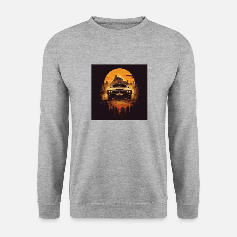 Autos  5 - Unisex Pullover - Weißgrau meliert