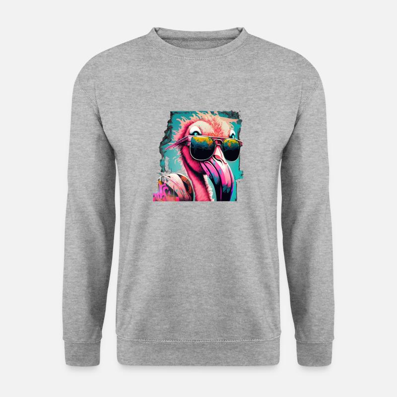 IMG 1476 - Unisex Pullover - Weißgrau meliert