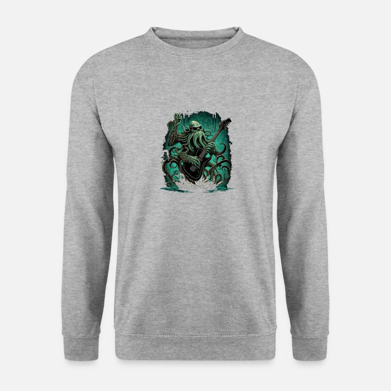 Cthulhu-Felsen - Unisex Pullover - Weißgrau meliert