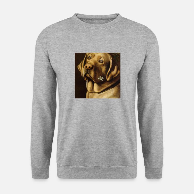 Hohes Tier - Unisex Pullover - Weißgrau meliert