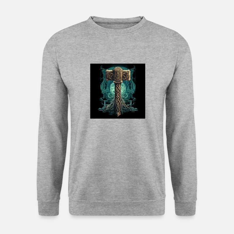 Mjölnir 1 - Unisex Pullover - Weißgrau meliert
