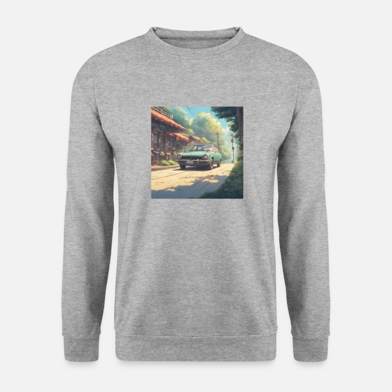 Omdtimer - Unisex Pullover - Weißgrau meliert