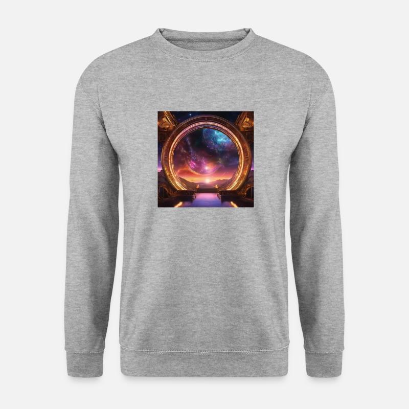 Stargate - Unisex Pullover - Weißgrau meliert