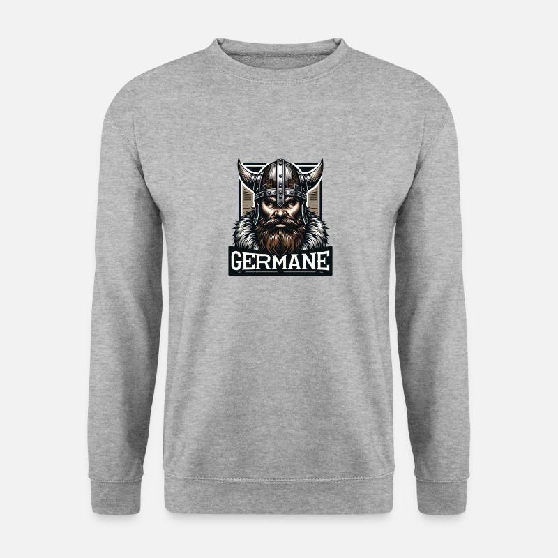 GERMANE - Unisex Pullover - Weißgrau meliert