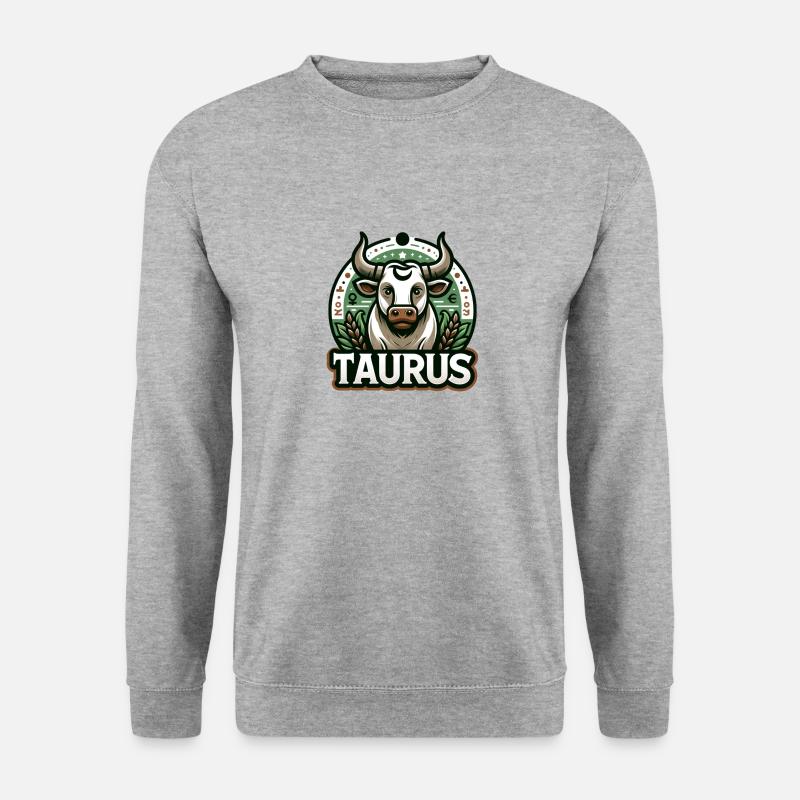 Taurus - Unisex Pullover - Weißgrau meliert