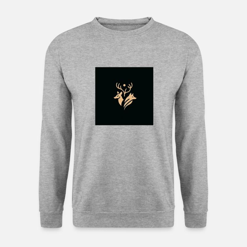 Harmony in Wilderness - Unisex Pullover - Weißgrau meliert