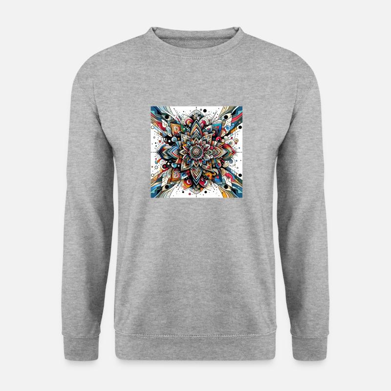 Abstract Pattern Blossom - Unisex Sweatshirt - salt & pepper