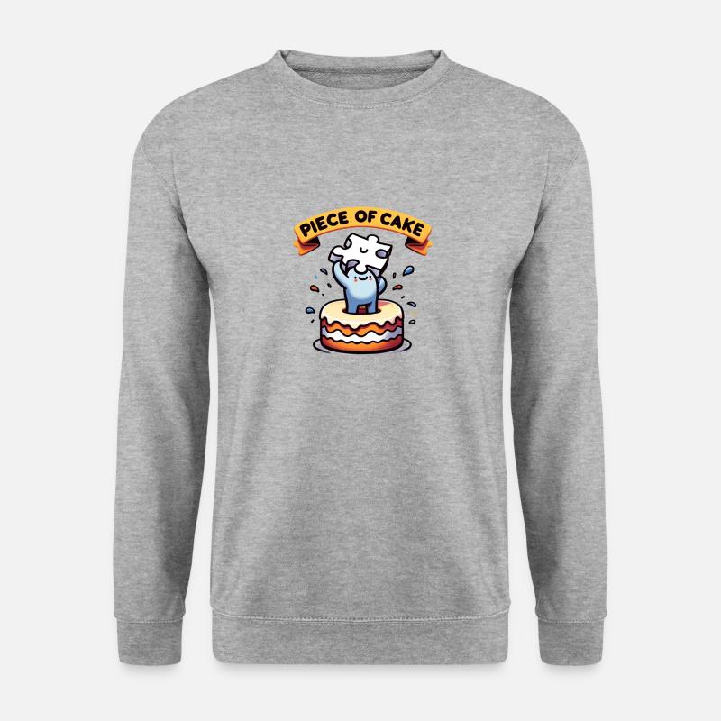 Piece Of Cake - Unisex Pullover - Weißgrau meliert