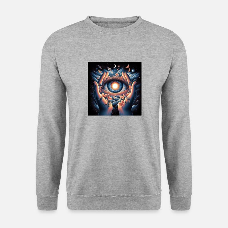 Hoffen - Unisex Pullover - Weißgrau meliert