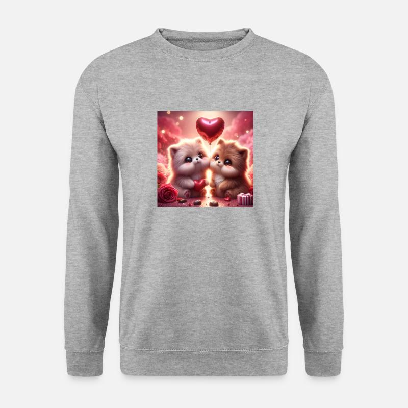 Sweet Hamster - Unisex Pullover - Weißgrau meliert
