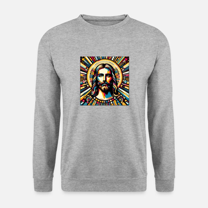 Jeshua Ben Joseph - Unisex Pullover - Weißgrau meliert