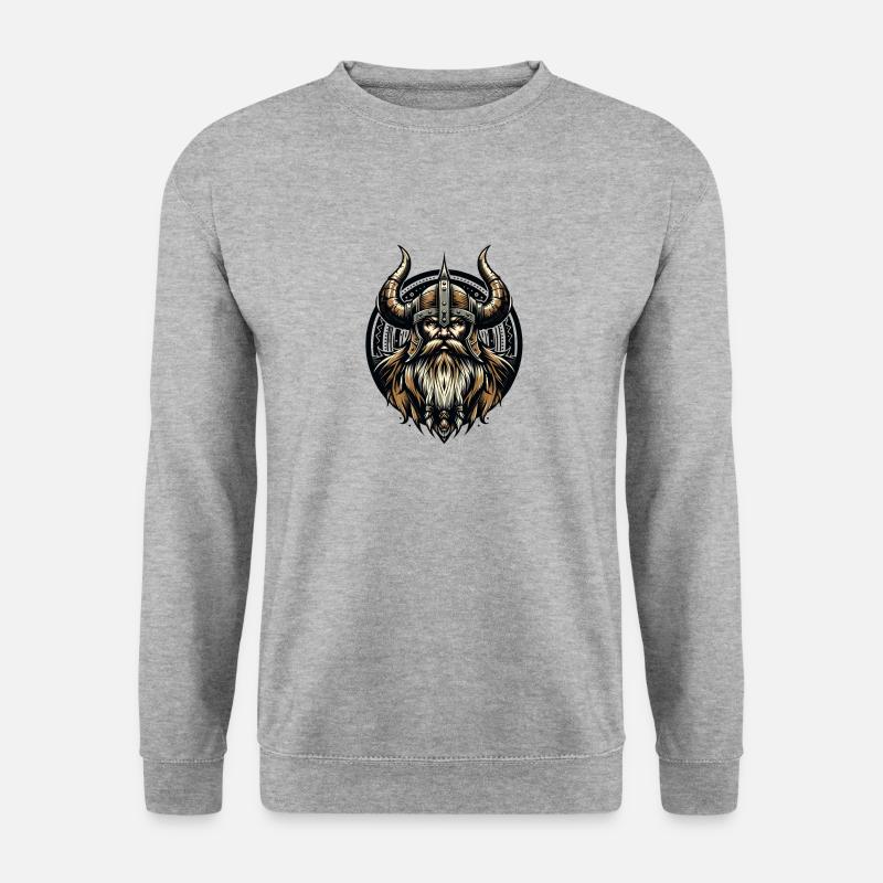 Tapferkeit der Wikinger - Unisex Pullover - Weißgrau meliert