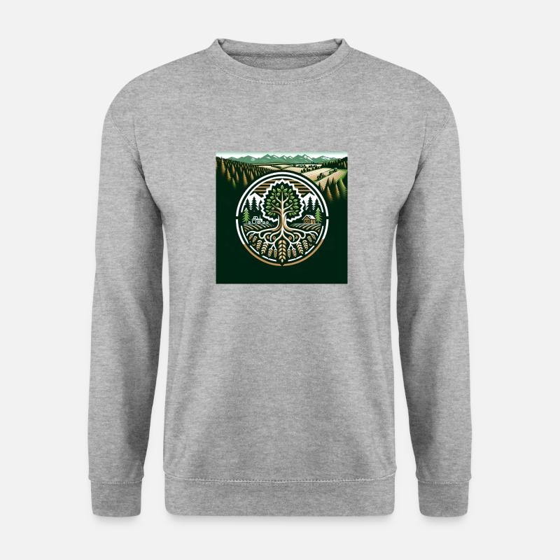 My Design - Unisex Pullover - Weißgrau meliert