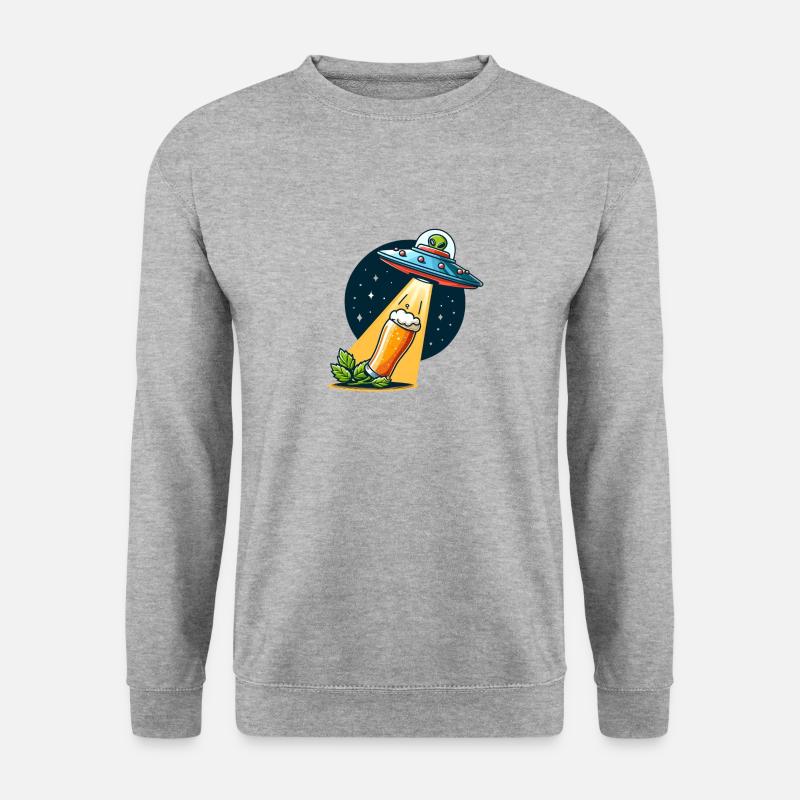 Interstellar Beer - Unisex Pullover - Weißgrau meliert