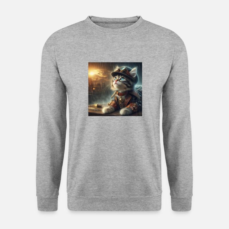 OIG2 kSphFl6UGKd1sx8 - Unisex Pullover - Weißgrau meliert