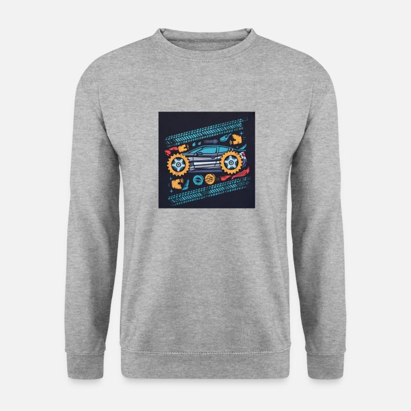 Car Signals - Unisex Pullover - Weißgrau meliert