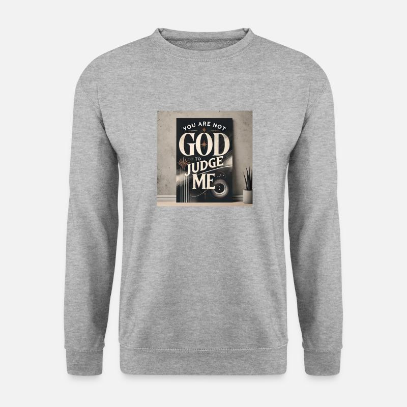 DESIGN 50 THE BEST - Unisex Pullover - Weißgrau meliert