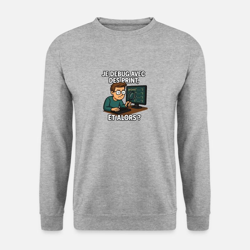 Debug Master - Sweat-shirt Unisexe - gris chiné
