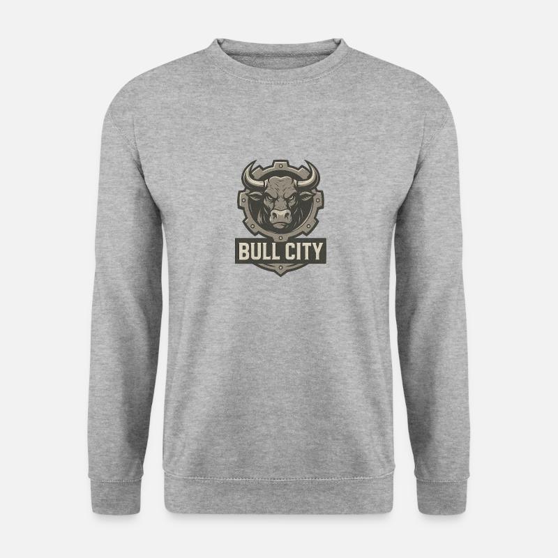 Industrial Bull - Unisex Pullover - Weißgrau meliert