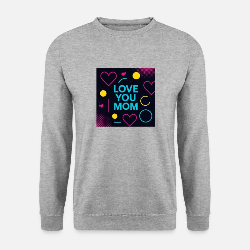 Verspielt und doch Trendie. - Unisex Pullover - Weißgrau meliert