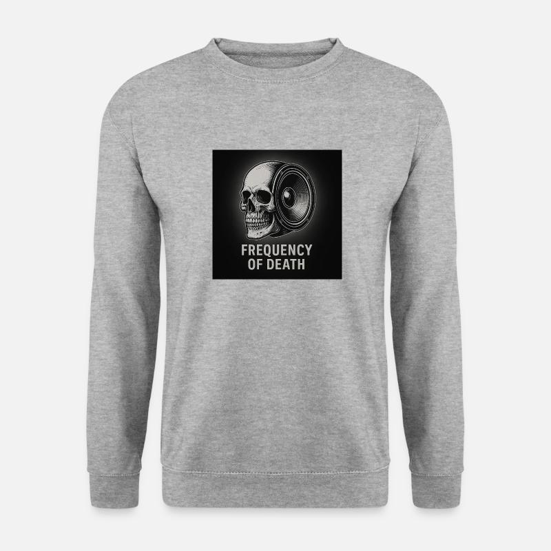 Frequenzy of death - Unisex Pullover - Weißgrau meliert