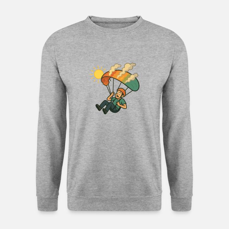 Ikarus - Unisex Pullover - Weißgrau meliert