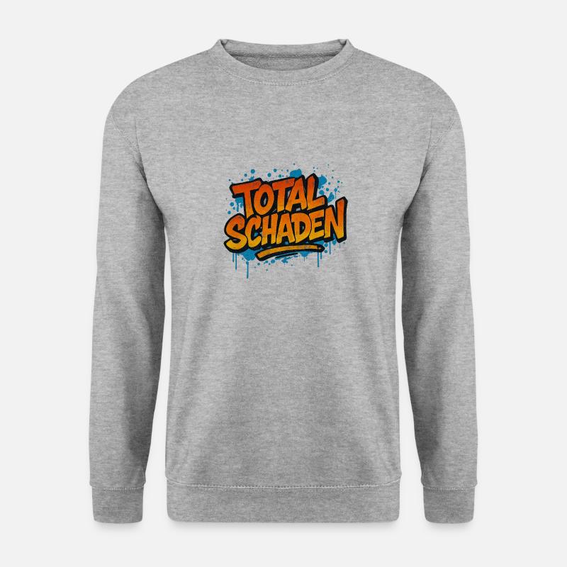 Totalschaden - Unisex Pullover - Weißgrau meliert