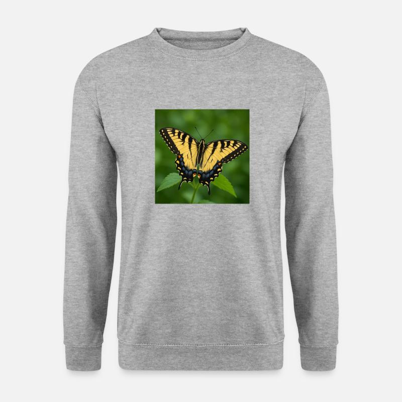 Eastern Tiger swallowtail - Unisex Sweatshirt - salt & pepper