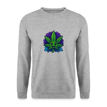 Canabliss - Unisex Pullover - Weißgrau meliert - Vorne - Alina (178cm) & Michal (187cm)