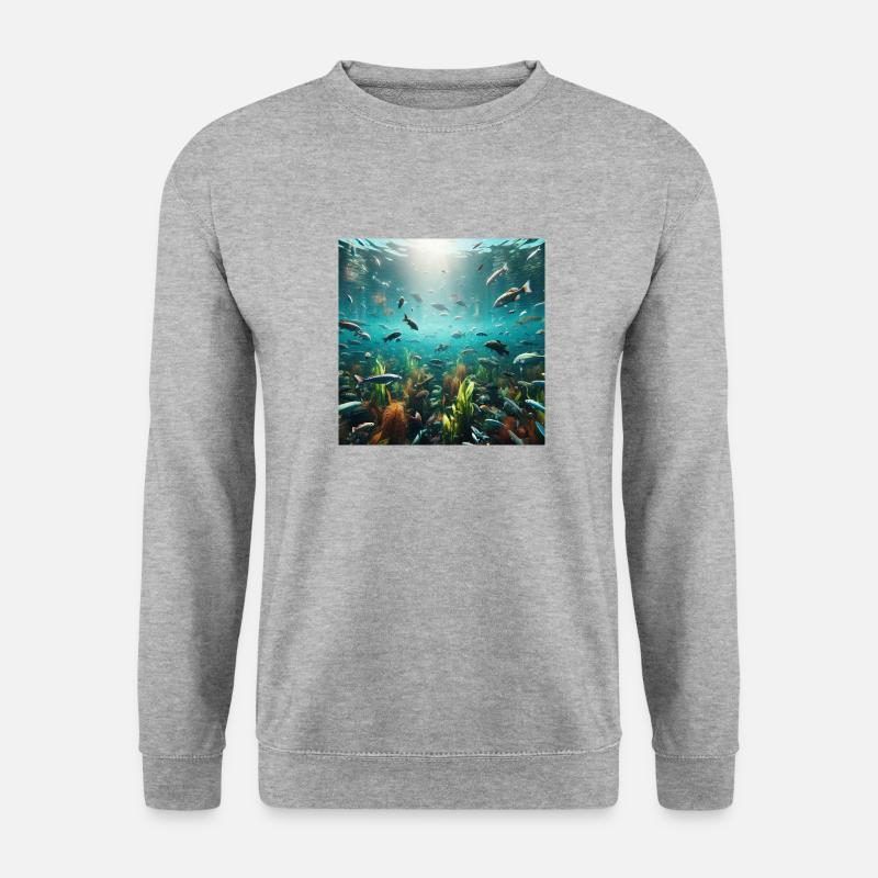 Clear Water Fish Show - Unisex Sweatshirt - salt & pepper