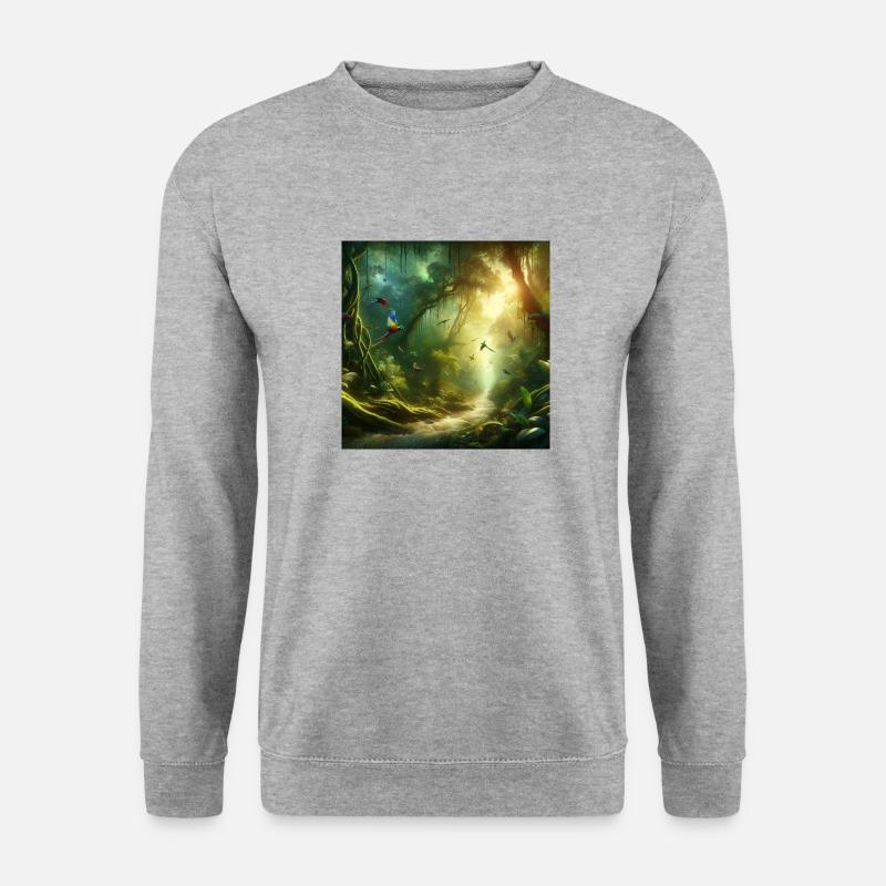 Texte erkunden - Unisex Pullover - Weißgrau meliert