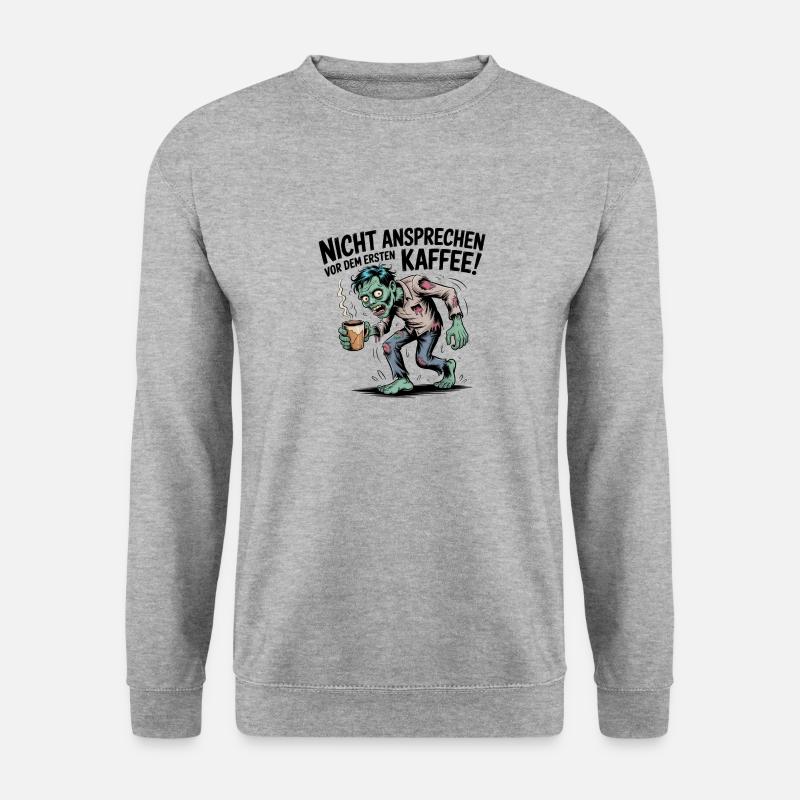 Don't approach before your first coffee - Unisex Sweatshirt - salt & pepper