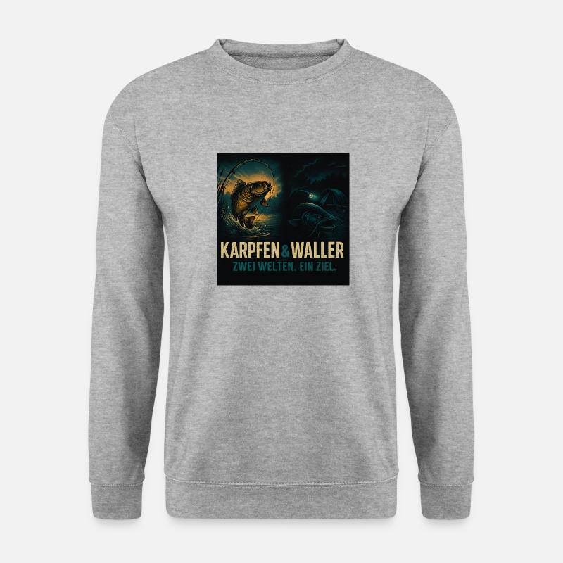 Waller & Carp - Unisex Pullover - Weißgrau meliert