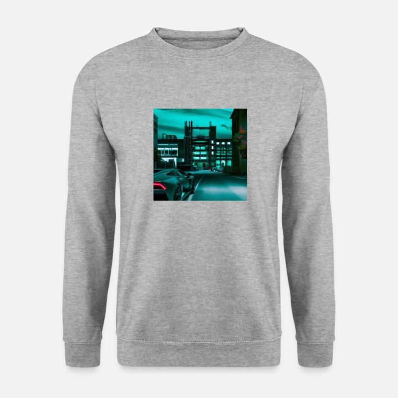 Design “Sant’Agata Bolognese-3” - Unisex Pullover - Weißgrau meliert