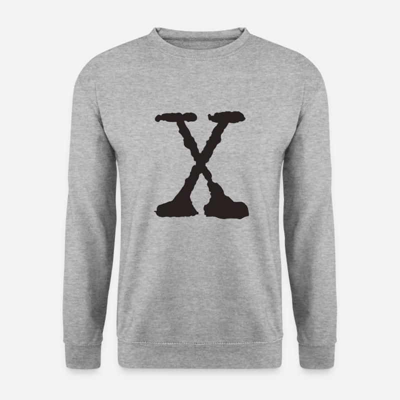 X - Unisex Pullover - Weißgrau meliert