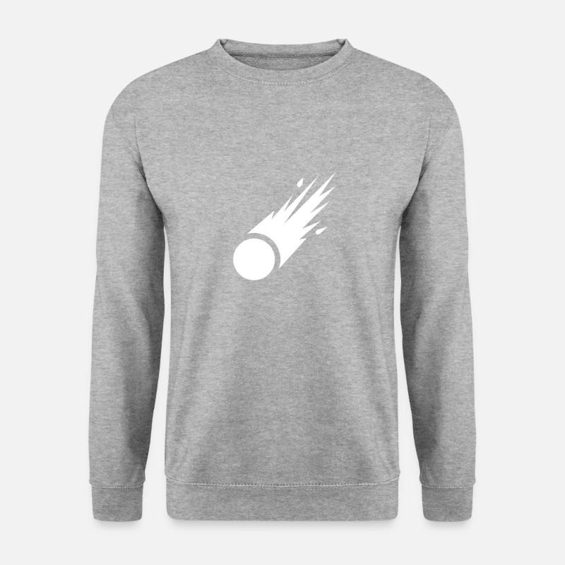 Komet - Unisex Pullover - Weißgrau meliert