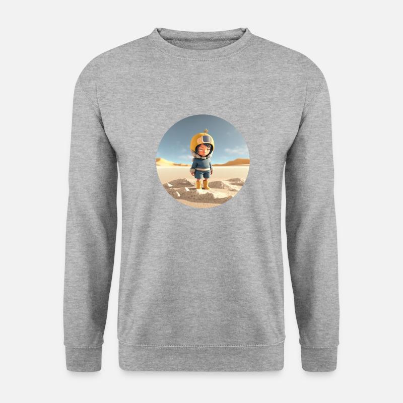 World Explorer - Unisex Pullover - Weißgrau meliert