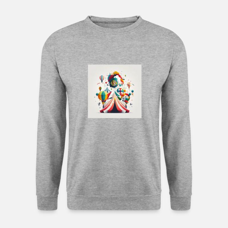 Fasching Carnival Spaß - Unisex Pullover - Weißgrau meliert