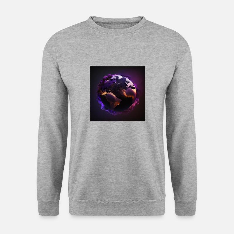 Giftiger Planet - Unisex Pullover - Weißgrau meliert