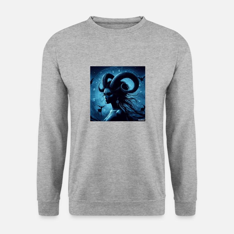 ZodiacProfil - Unisex Pullover - Weißgrau meliert