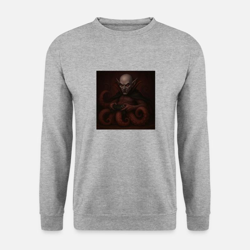 Vampoktopoden - Unisex Pullover - Weißgrau meliert