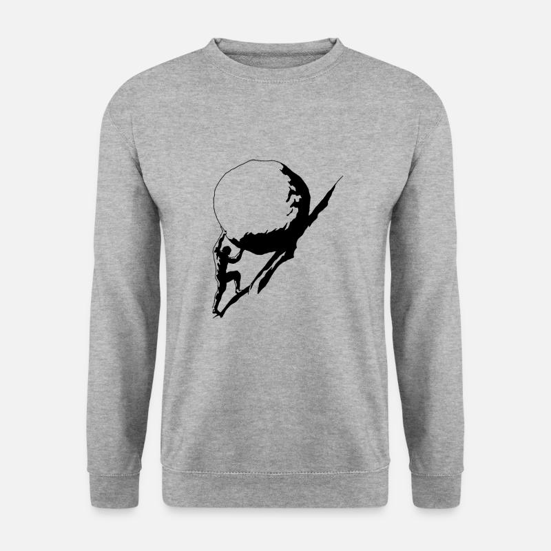 Starker Mann - Unisex Pullover - Weißgrau meliert