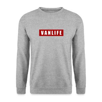 Van life - Sweat-shirt Unisexe - gris chiné - Devant - Alina (178cm) & Michal (187cm)