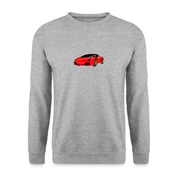 voiture de sport auto voiture amour - Sweat-shirt Unisexe - gris chiné - Devant - Alina (178cm) & Michal (187cm)