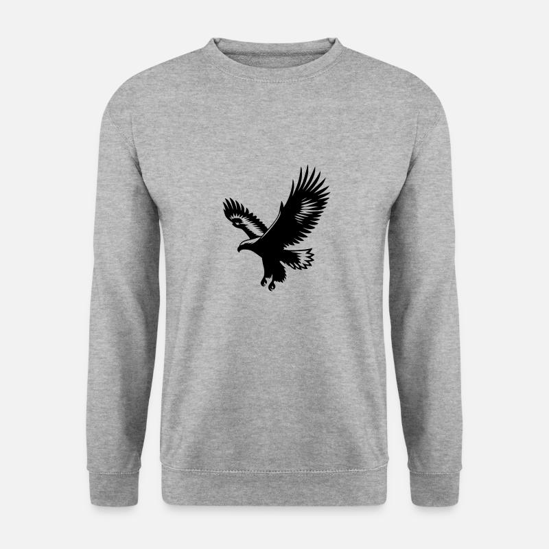 Beautiful Flying Eagle Tattoo Style - Unisex Sweatshirt - salt & pepper