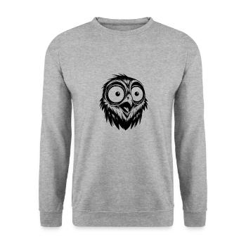 Surpris Crazy Bird Kids Croquis - Sweat-shirt Unisexe - gris chiné - Devant - Alina (178cm) & Michal (187cm)
